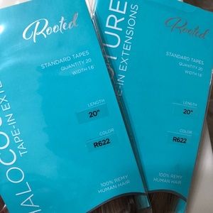 2 PACK Halocouture TAPE-IN Extensions. 20” R622